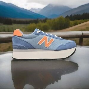 NWT New Balance Shoes 515H - Women’s Sneakers Size 9.5 Blue Mesh Suede
